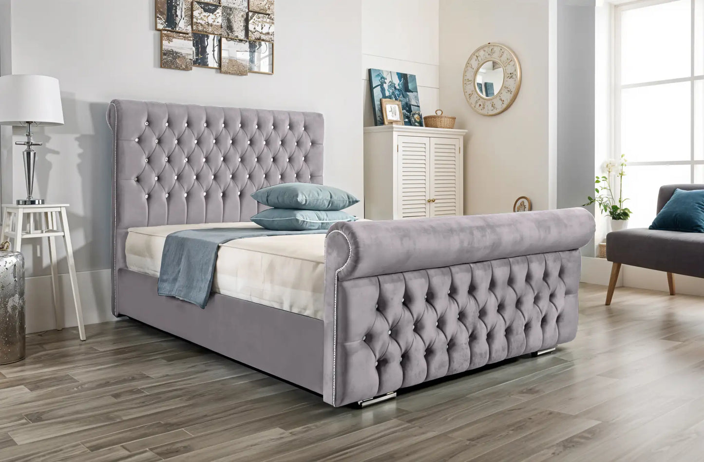 Arcade Sleigh Upholstered Bed