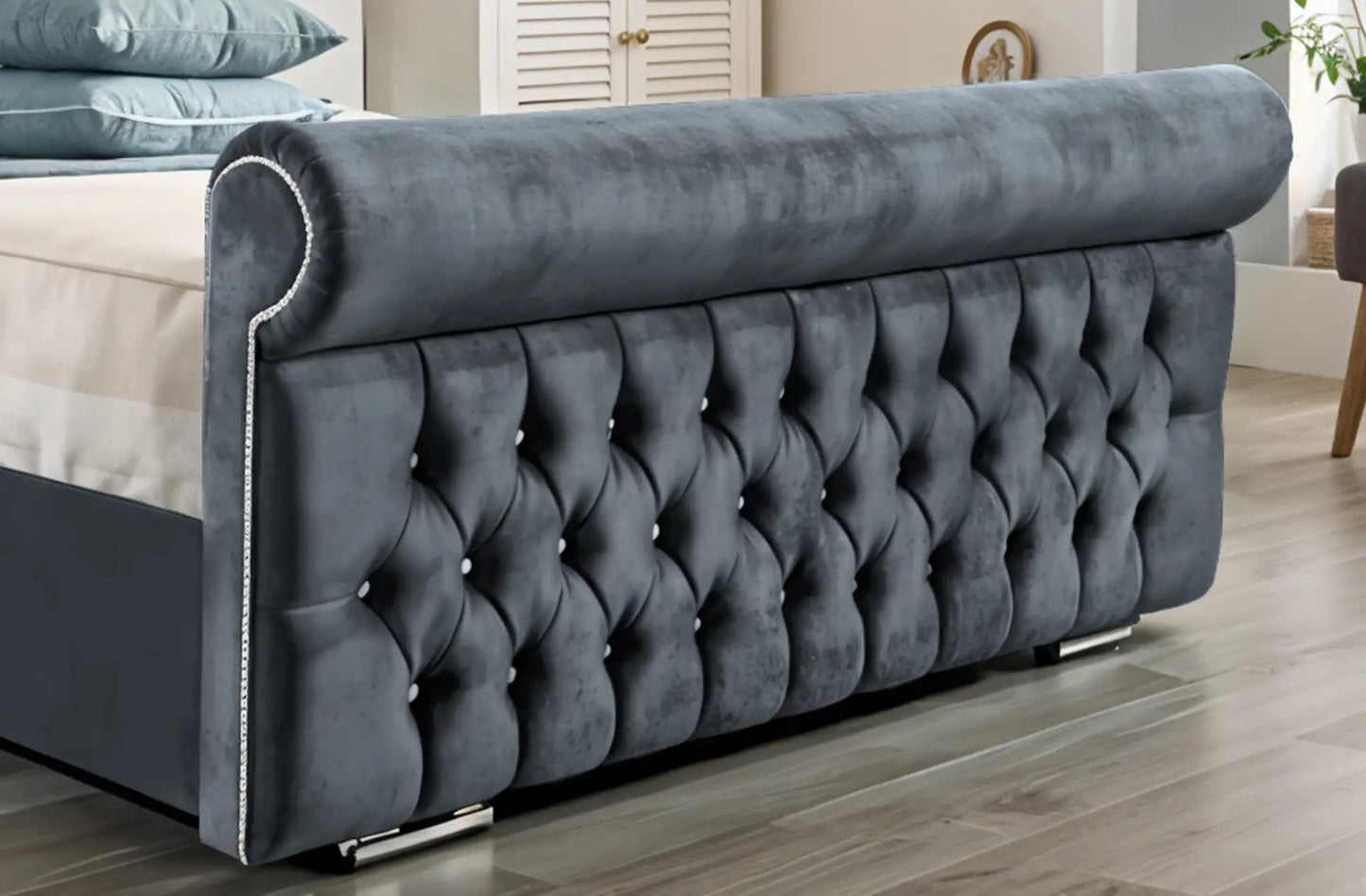 Arcade Sleigh Upholstered Bed