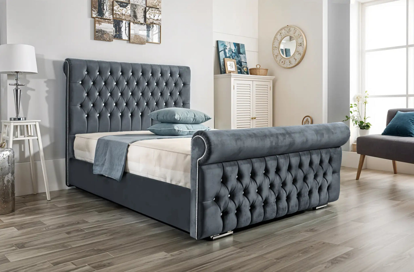 Arcade Sleigh Upholstered Bed
