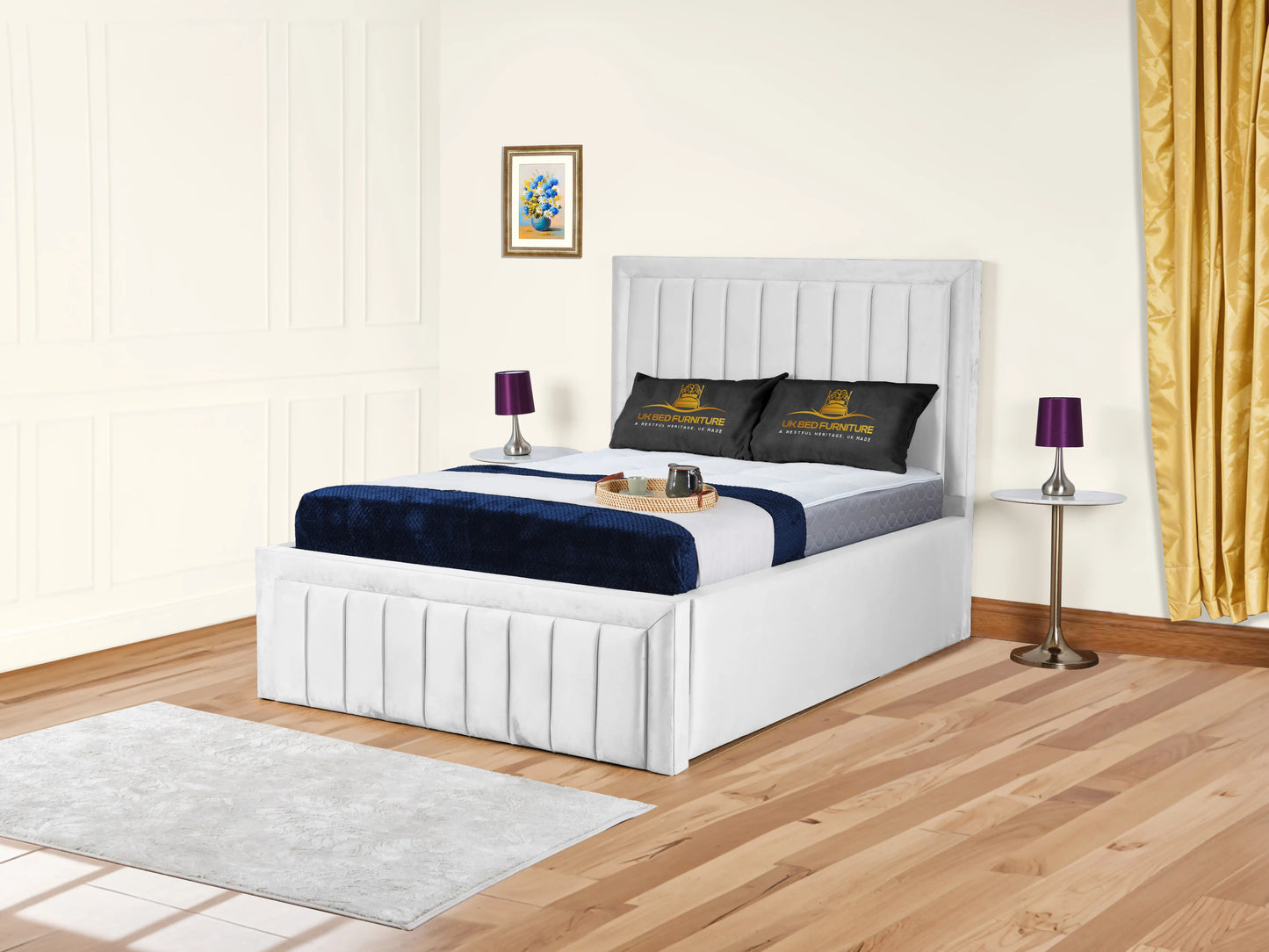 Grand panel Upholstered bed