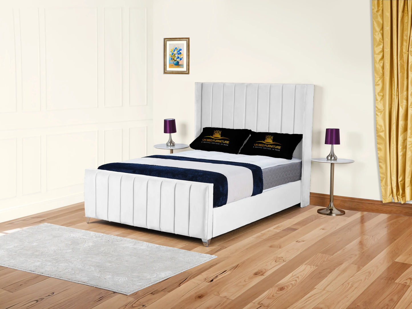 Empire Winged upholstered Bed