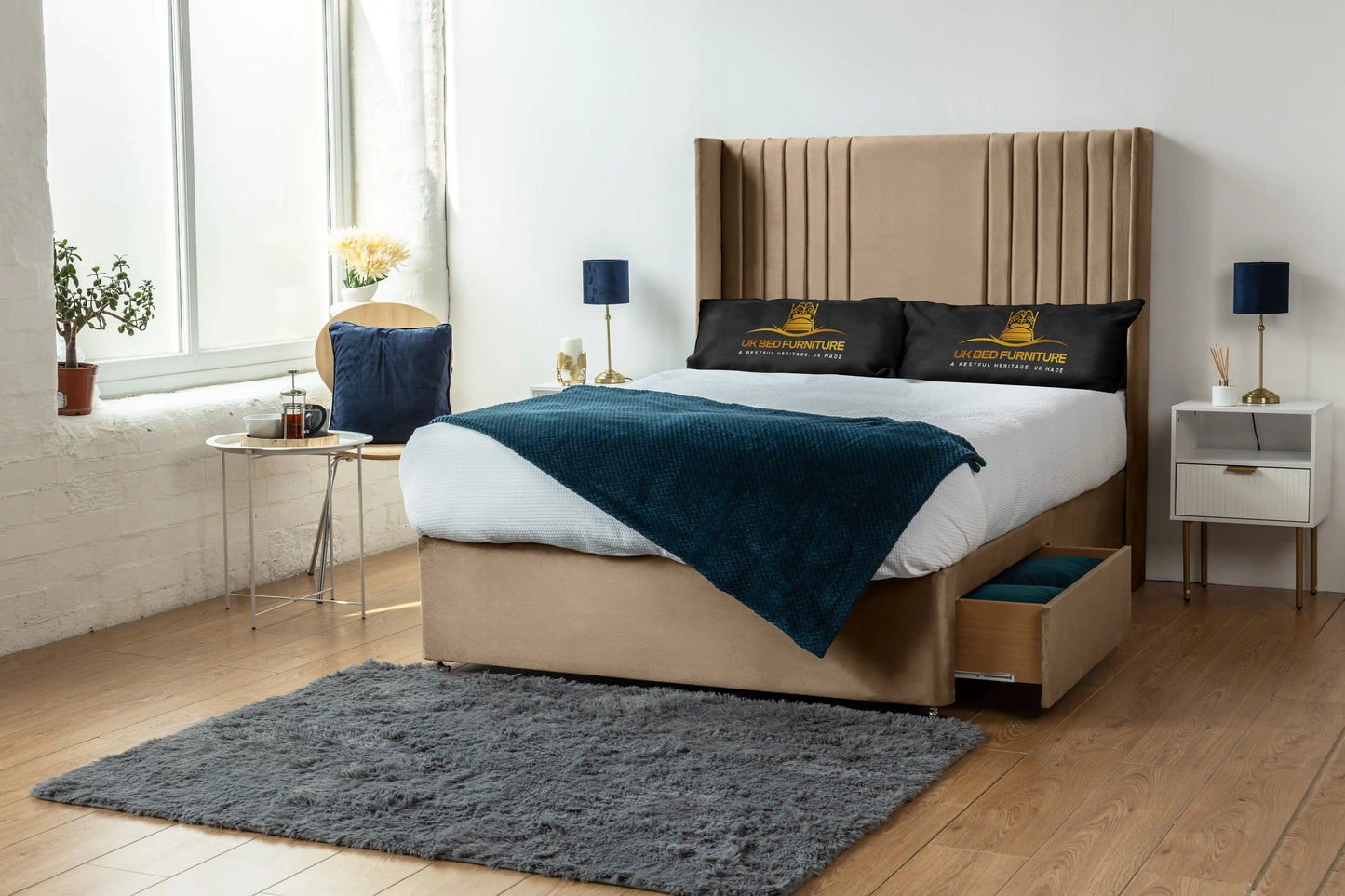 Skyline wingback Divan Bed