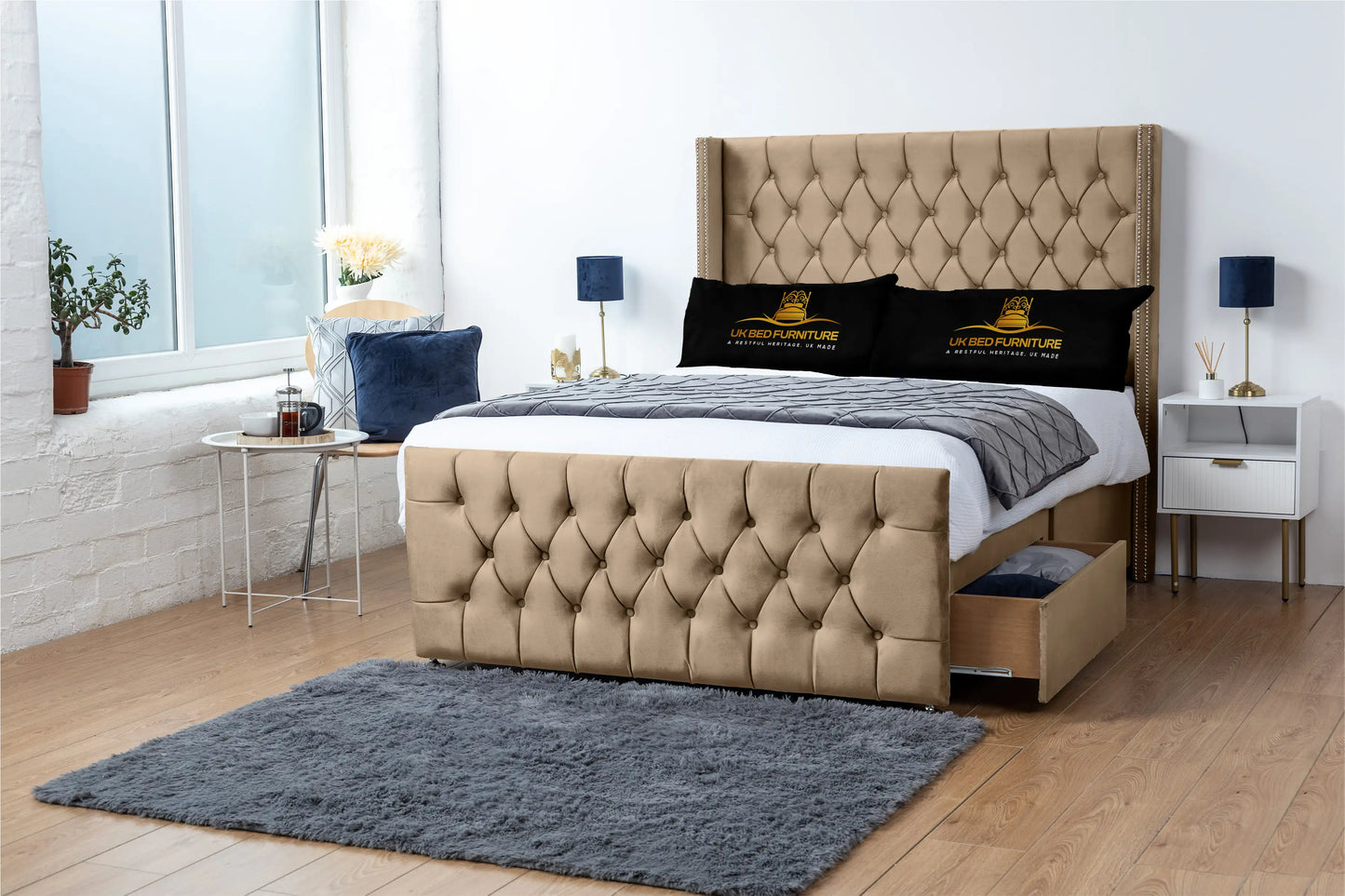 Emily Wingback Divan Bed