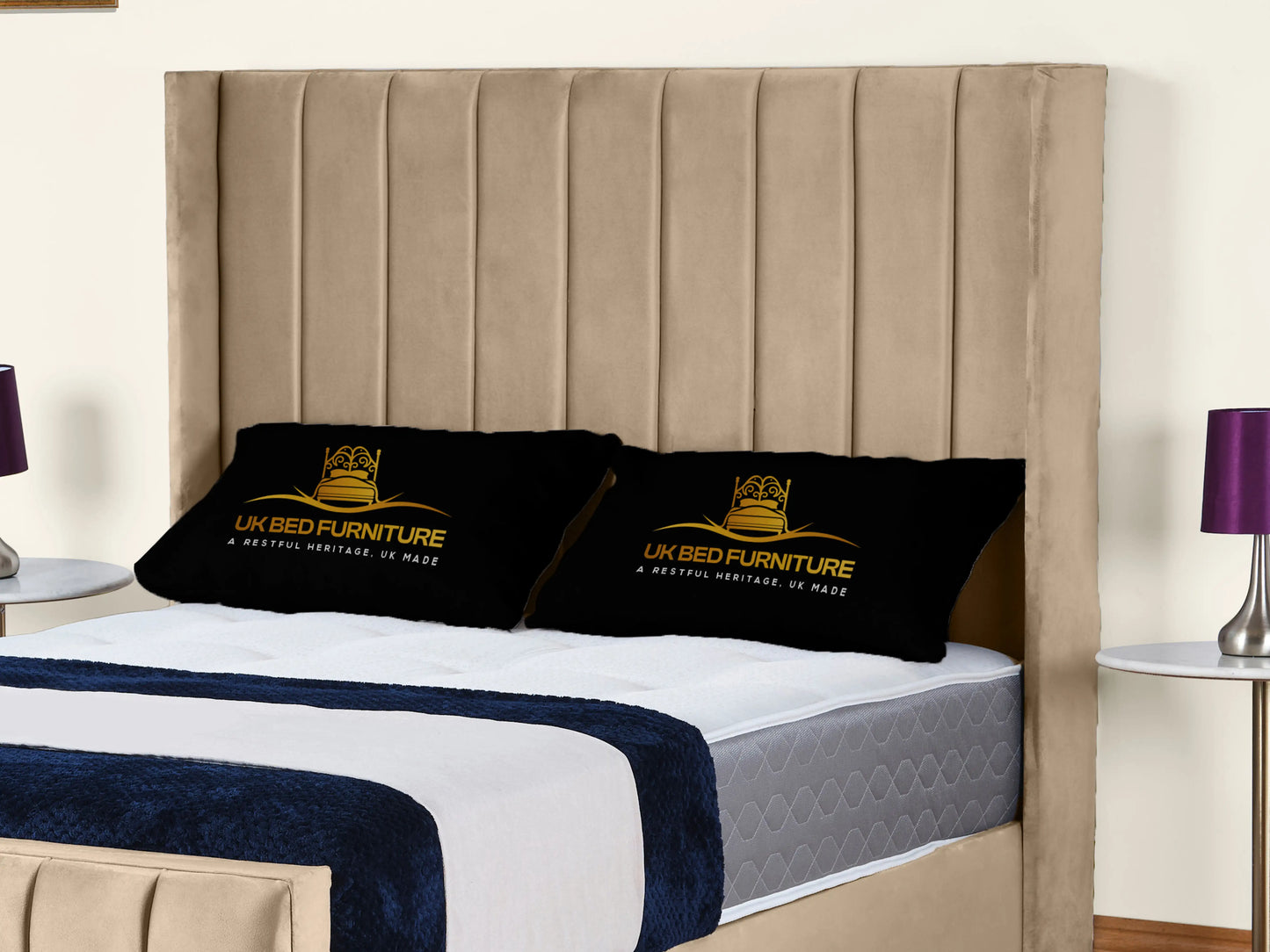 Empire Winged upholstered Bed