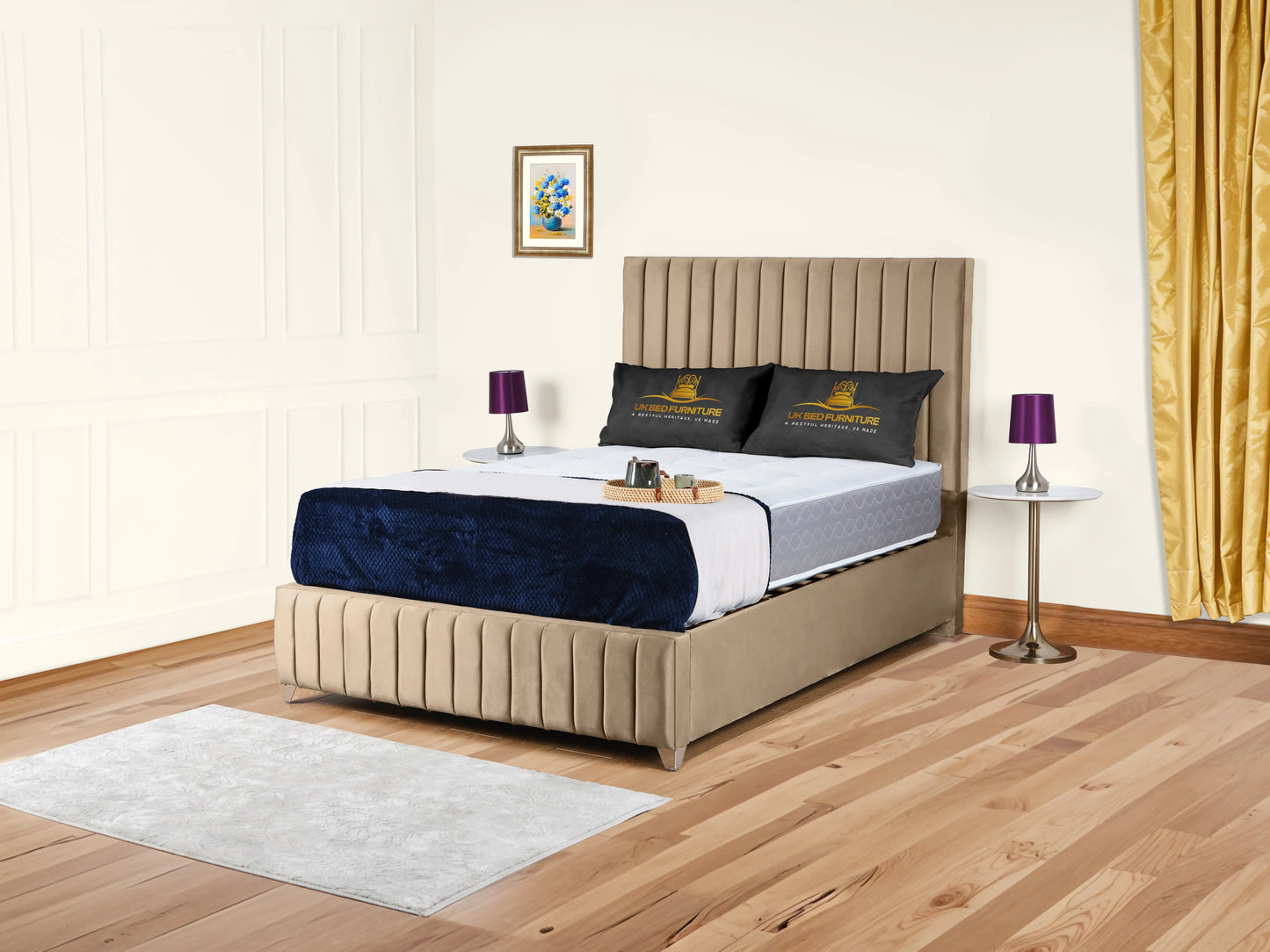 Milan upholstered bed