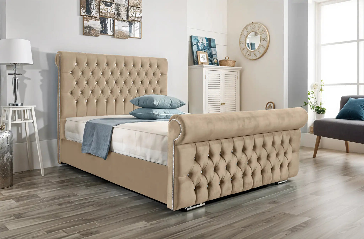 Arcade Sleigh Upholstered Bed