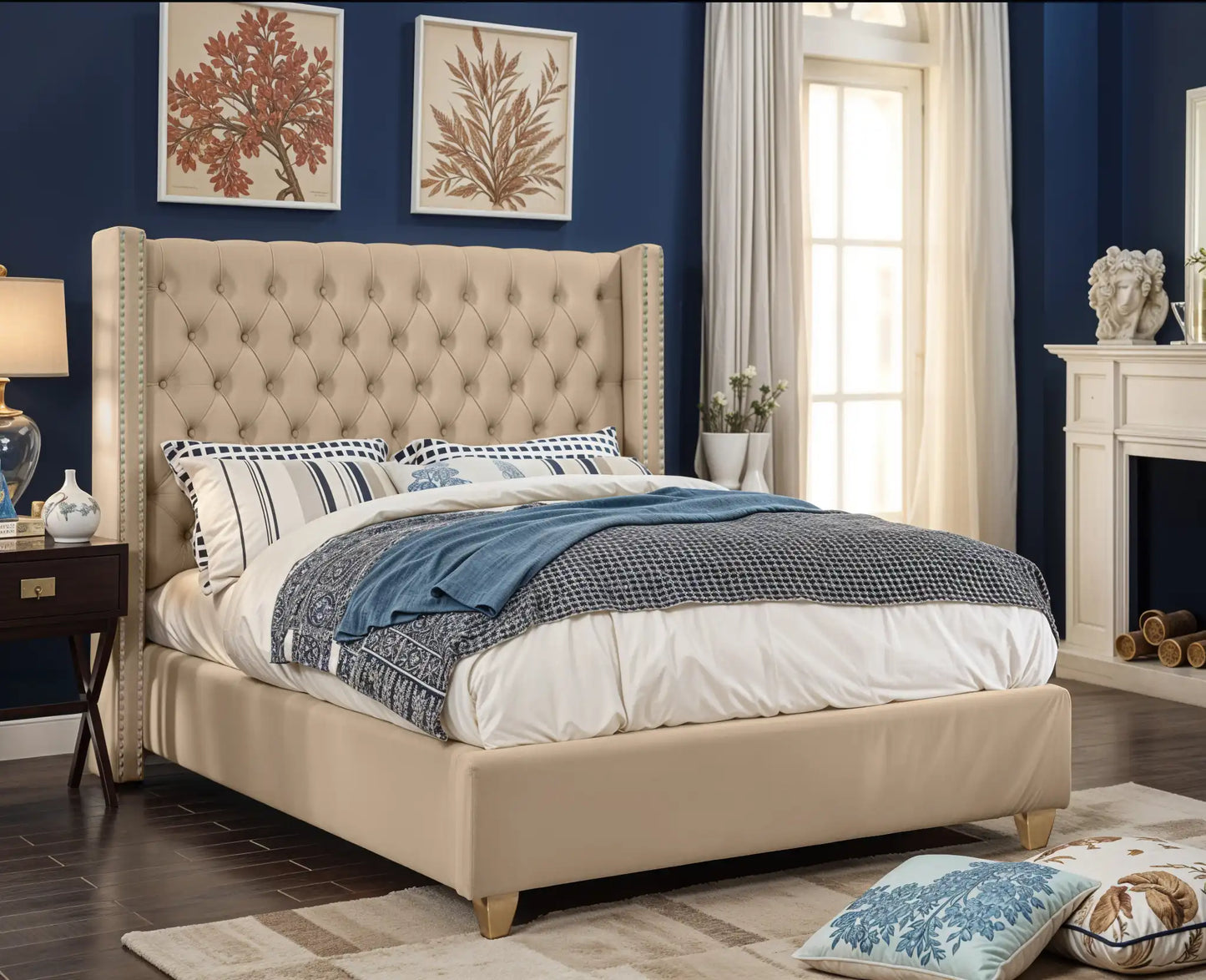 Designed Upholstered Bed
