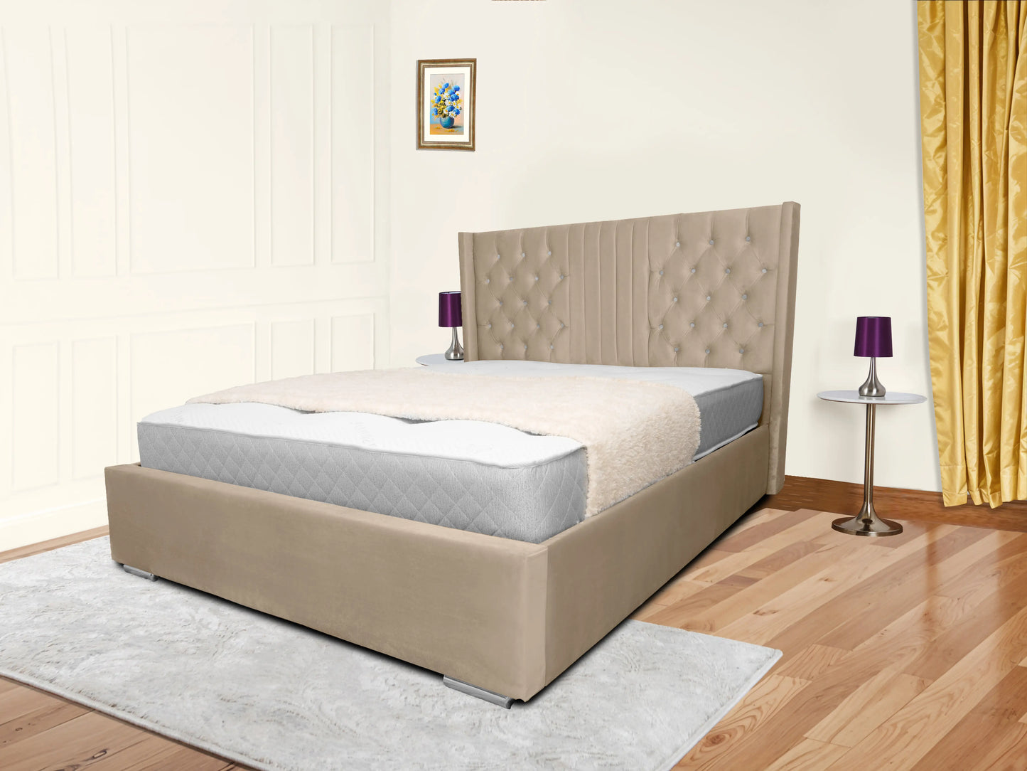 Middleton Winged Upholstered Bed