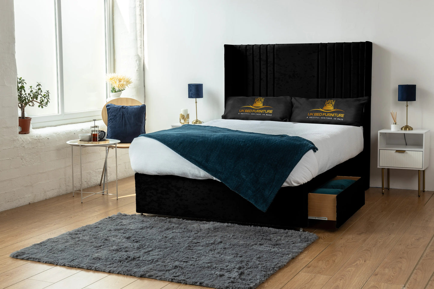 Skyline wingback Divan Bed