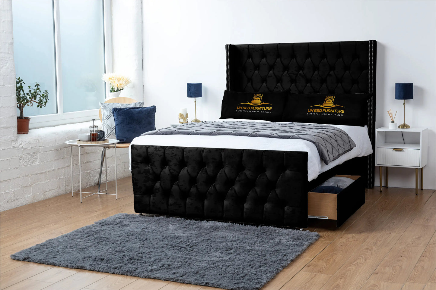 Emily Wingback Divan Bed