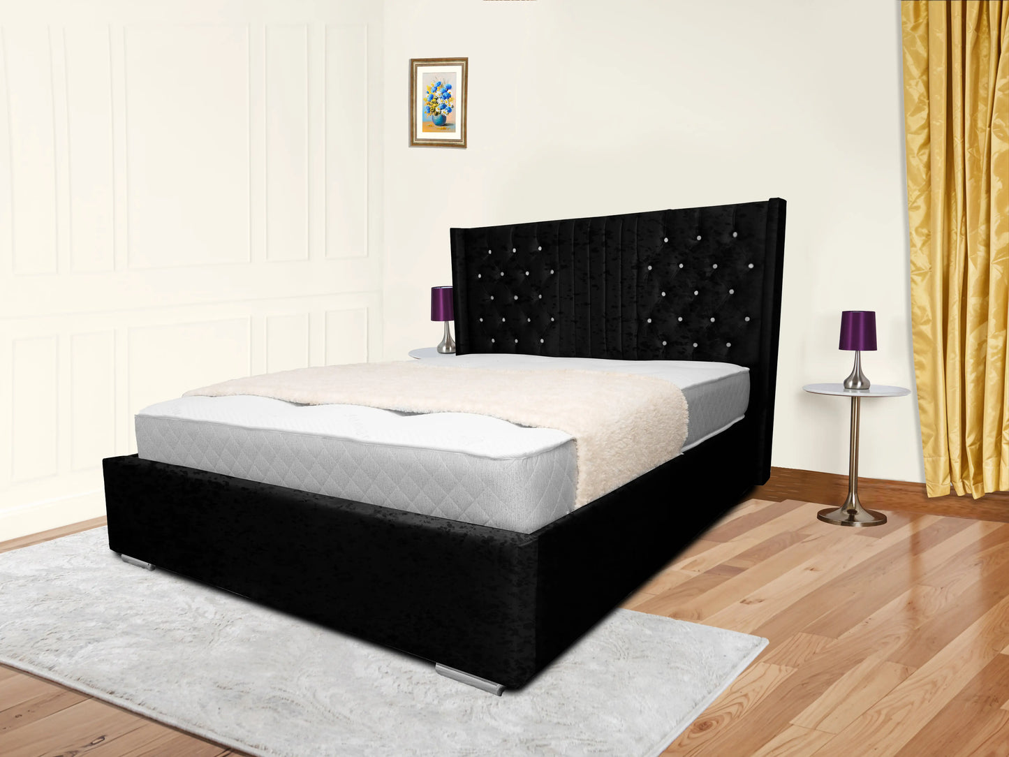 Middleton Winged Upholstered Bed
