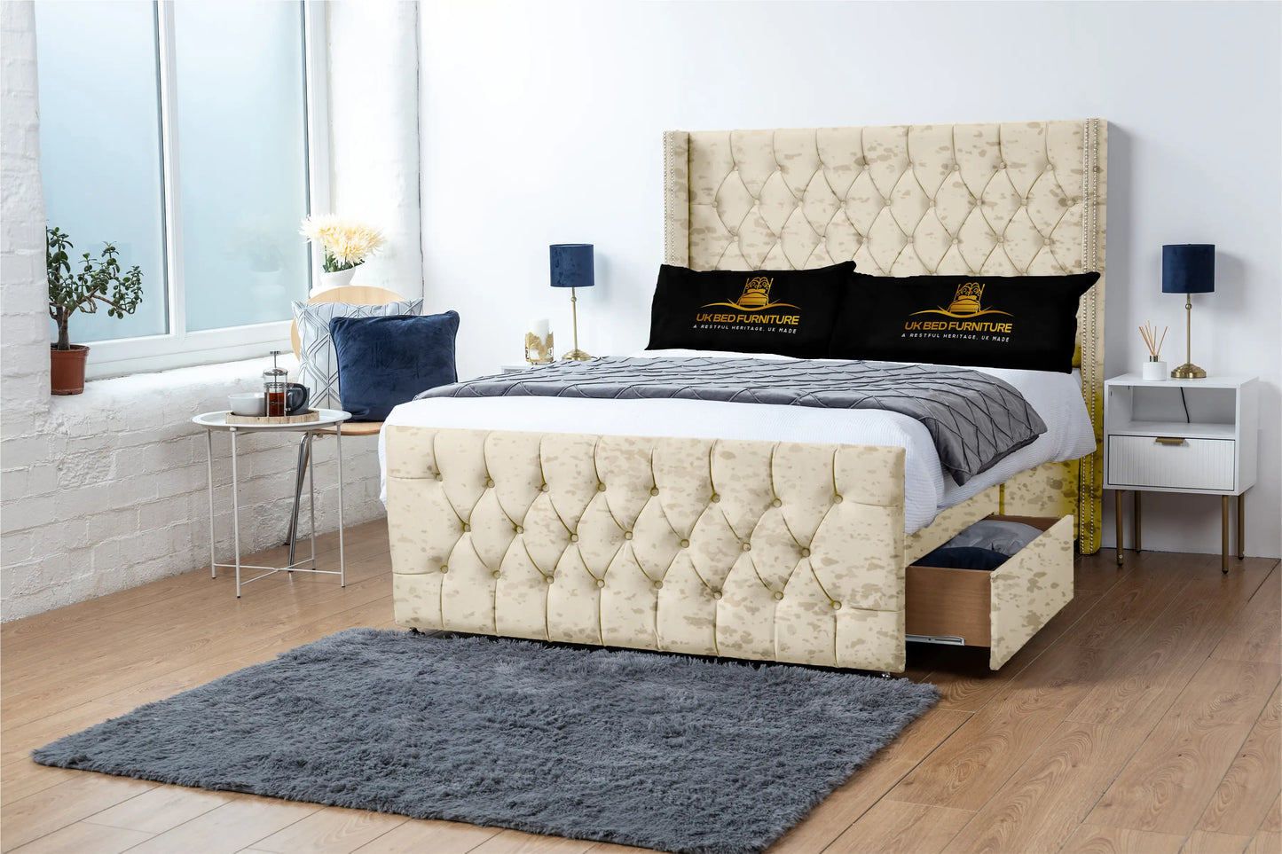 Emily Wingback Divan Bed