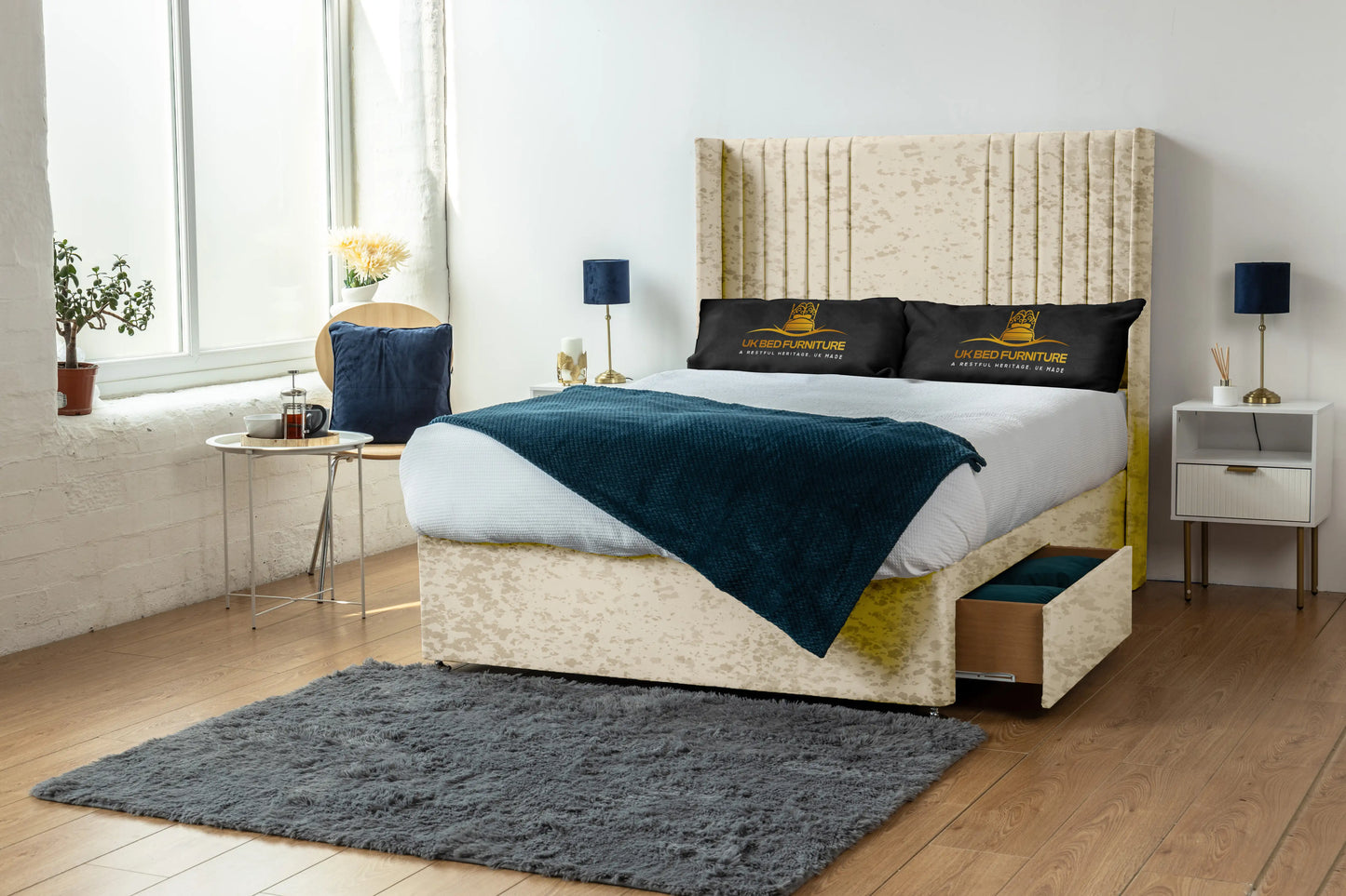Skyline wingback Divan Bed