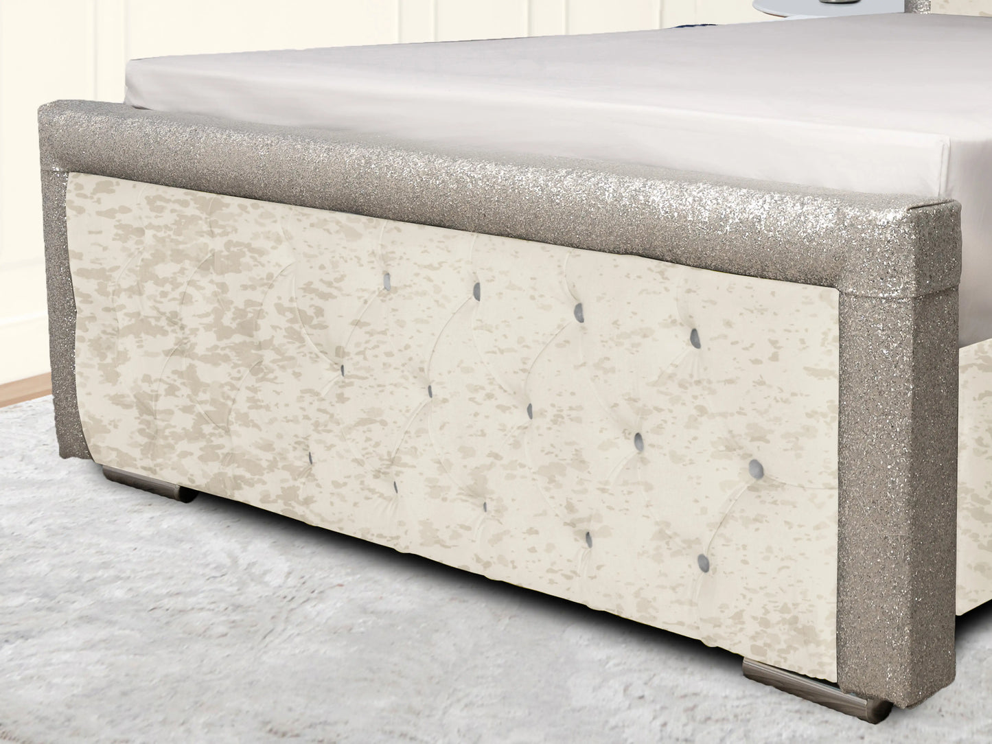 Glitz Lunar Upholstered Bed
