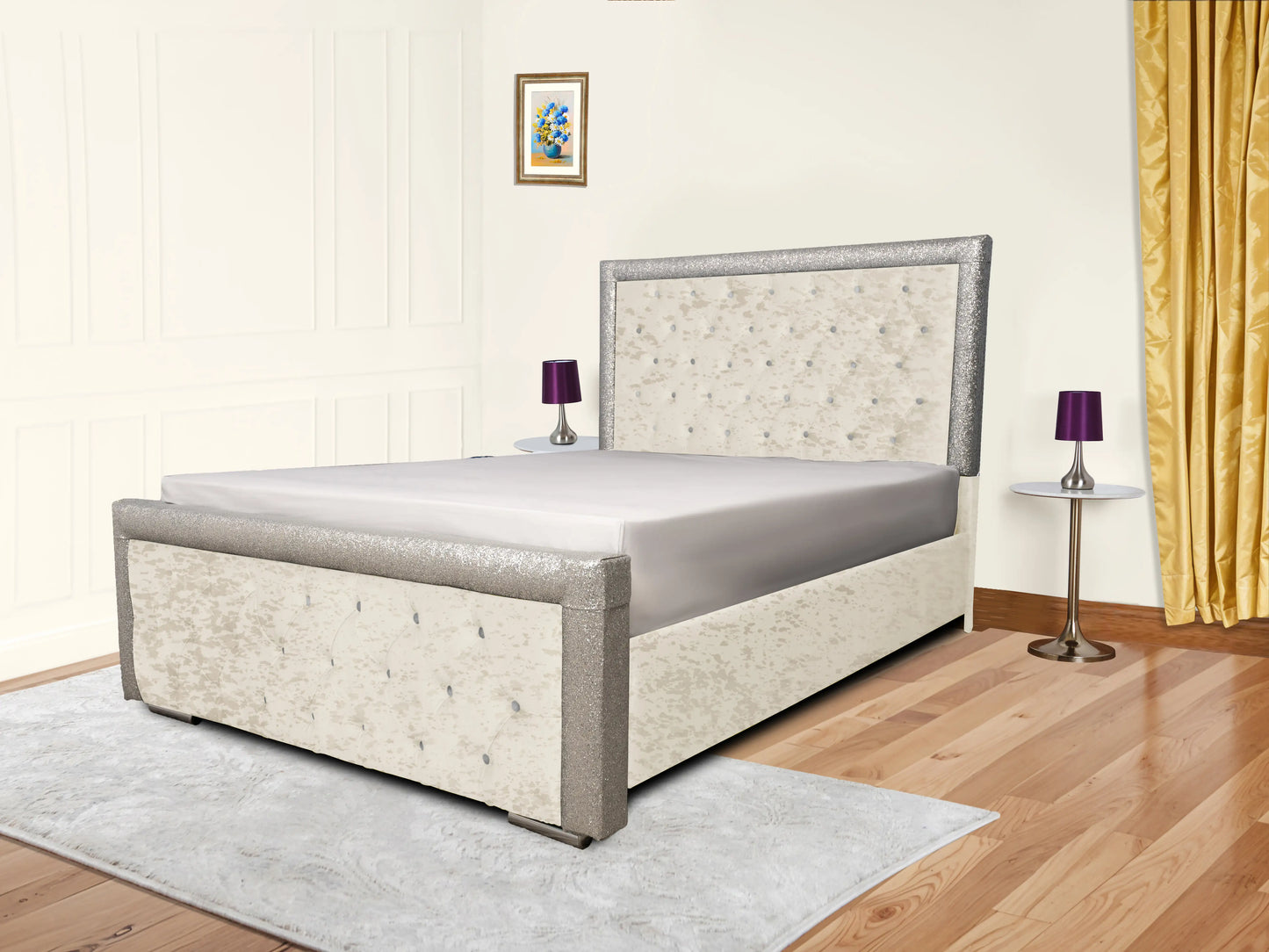 Glitz Lunar Upholstered Bed