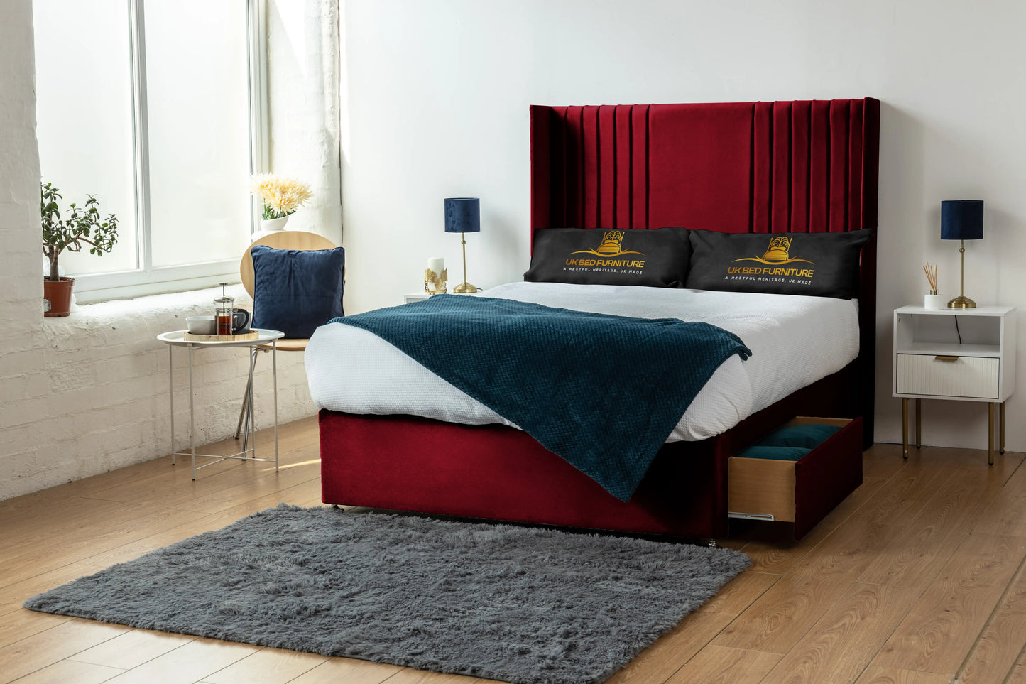 Skyline wingback Divan Bed