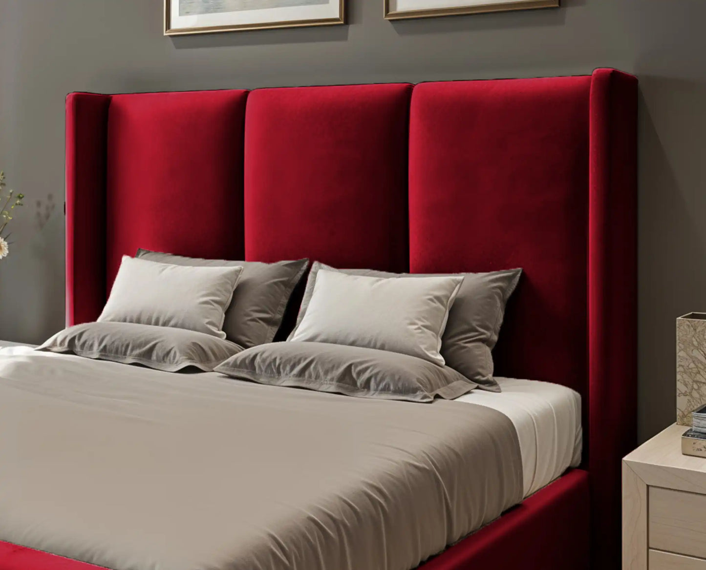 Miami winged Upholstered Bed