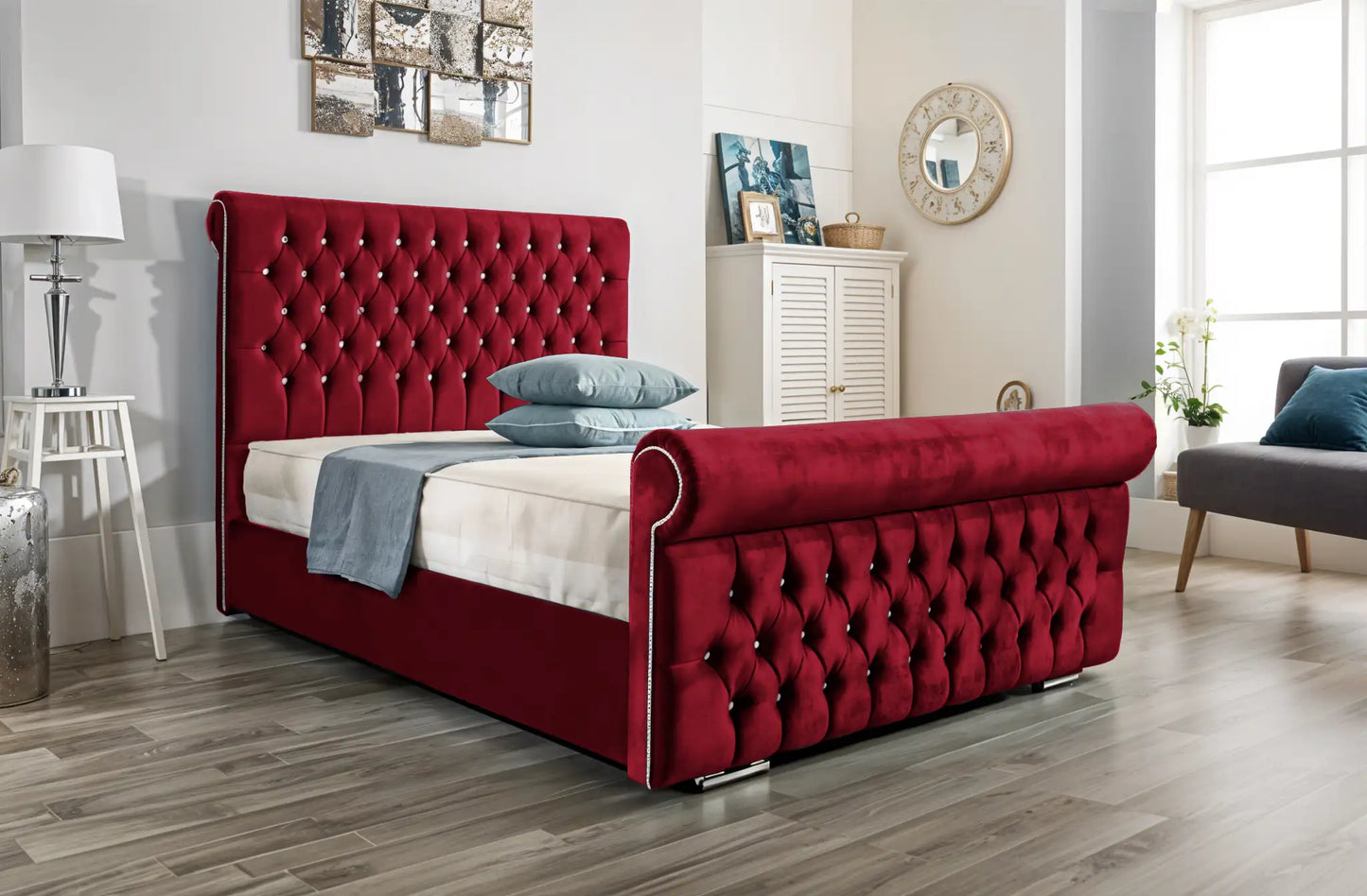 Arcade Sleigh Upholstered Bed