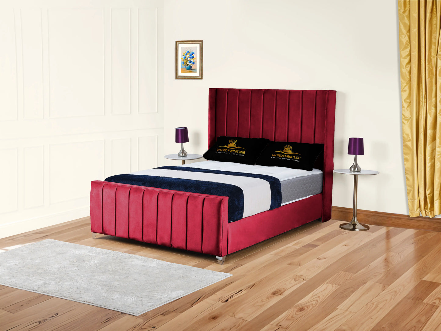 Empire Winged upholstered Bed