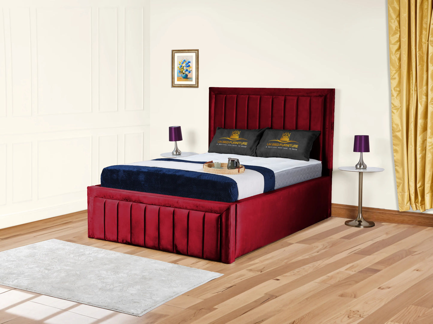 Grand panel Upholstered bed