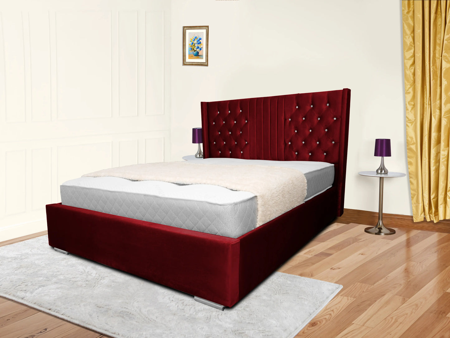 Middleton Winged Upholstered Bed
