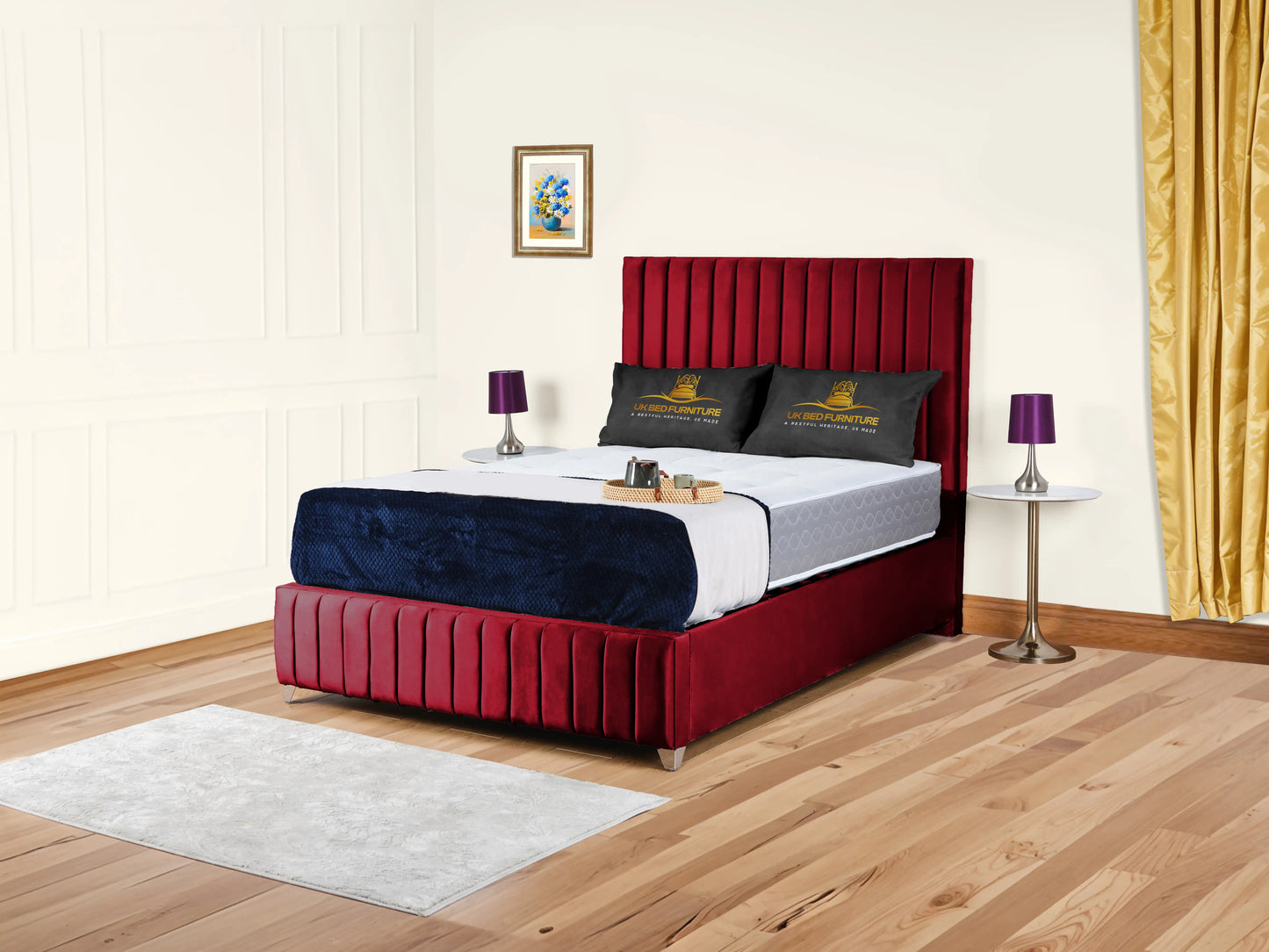 Milan upholstered bed