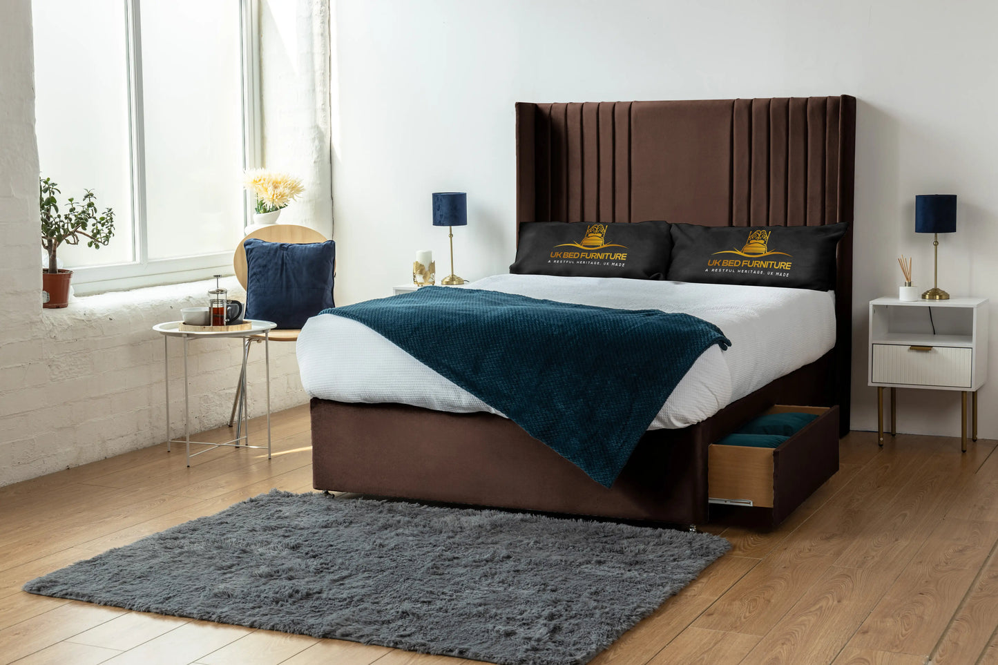 Skyline wingback Divan Bed