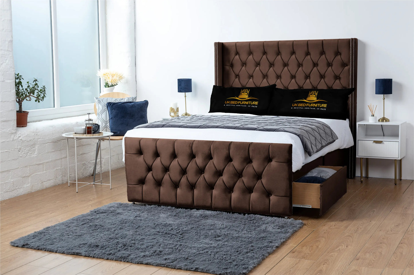 Emily Wingback Divan Bed