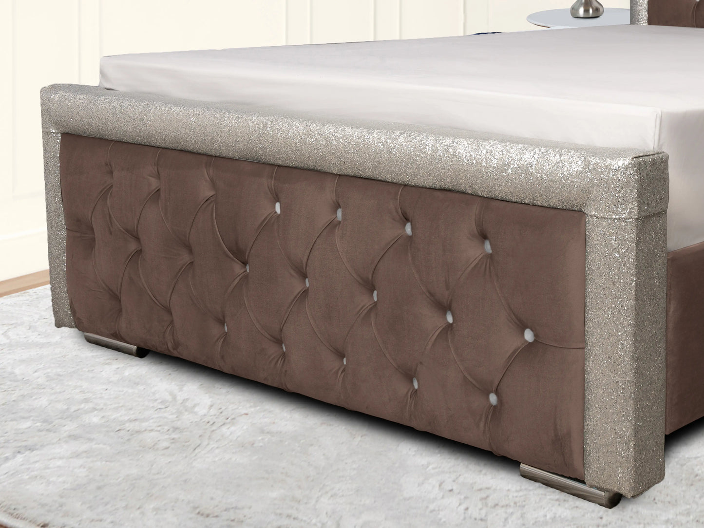 Glitz Lunar Upholstered Bed