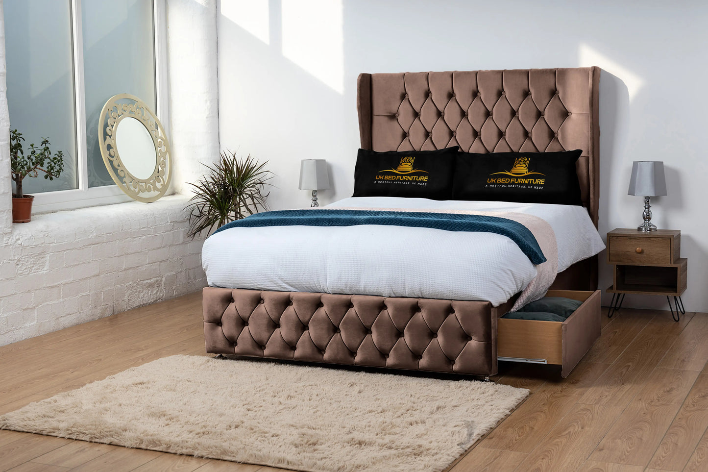 Luxor Wingback Divan Bed