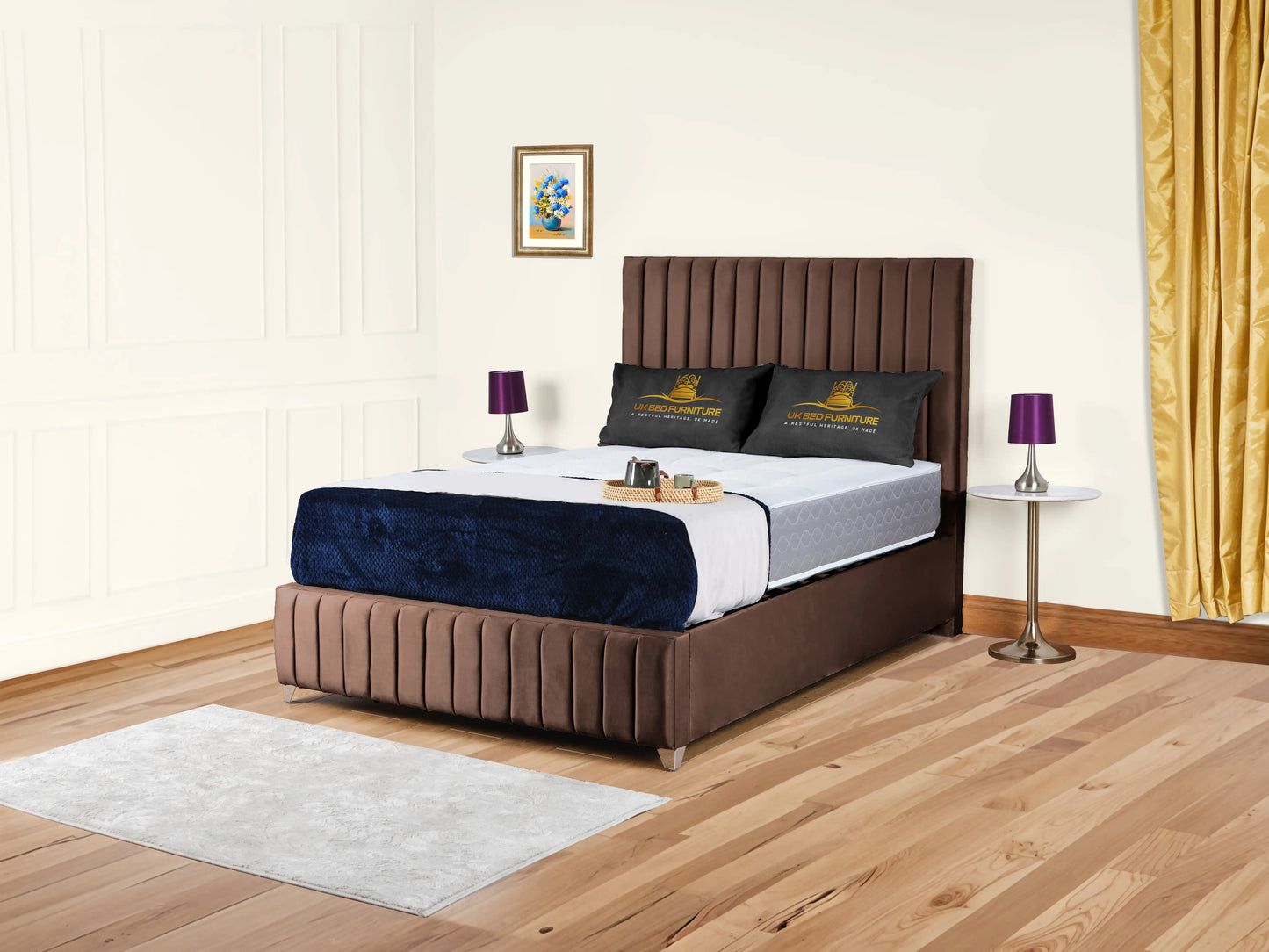 Milan upholstered bed