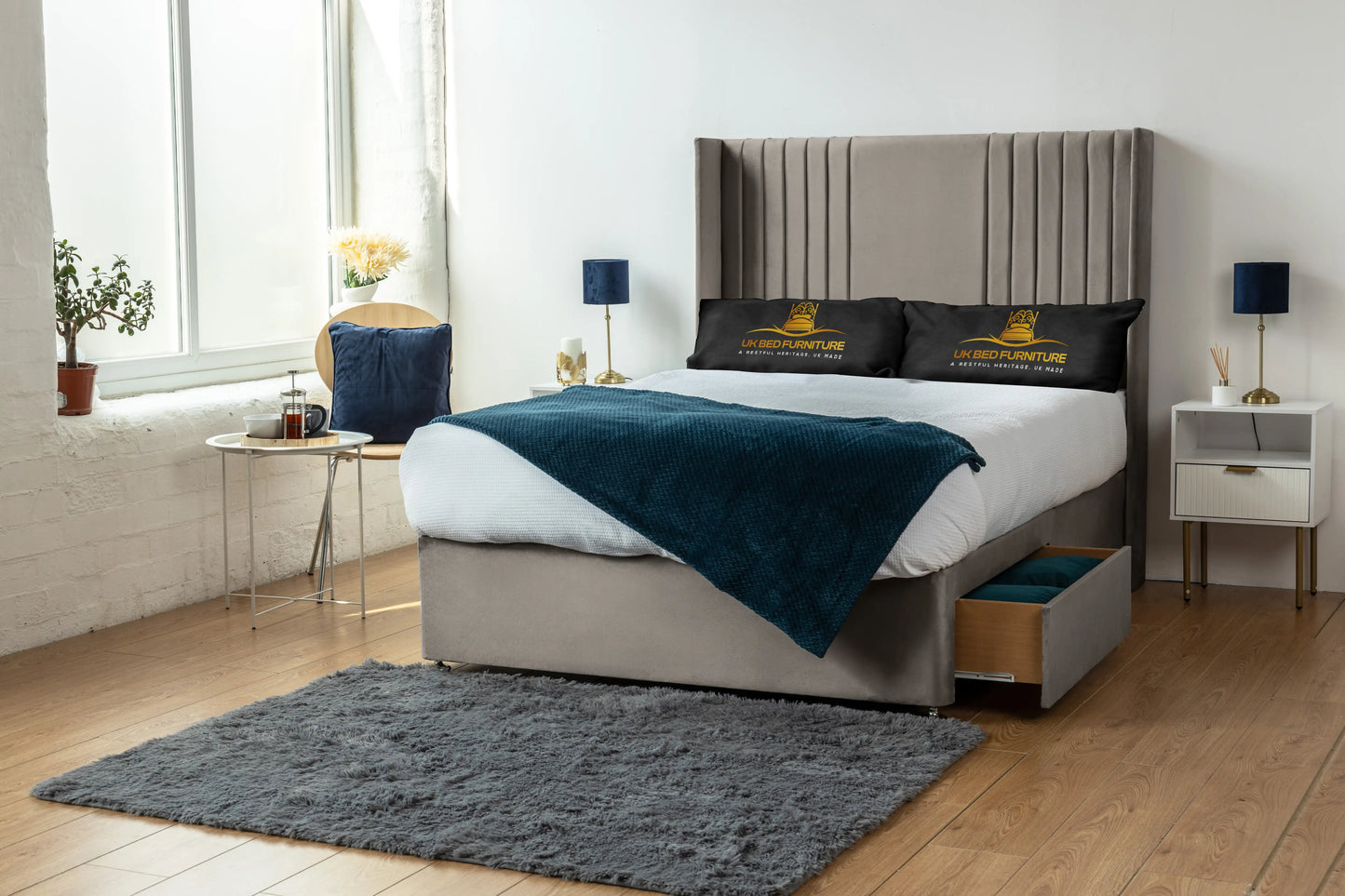 Skyline wingback Divan Bed