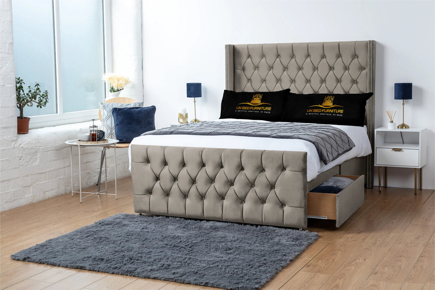 Emily Wingback Divan Bed