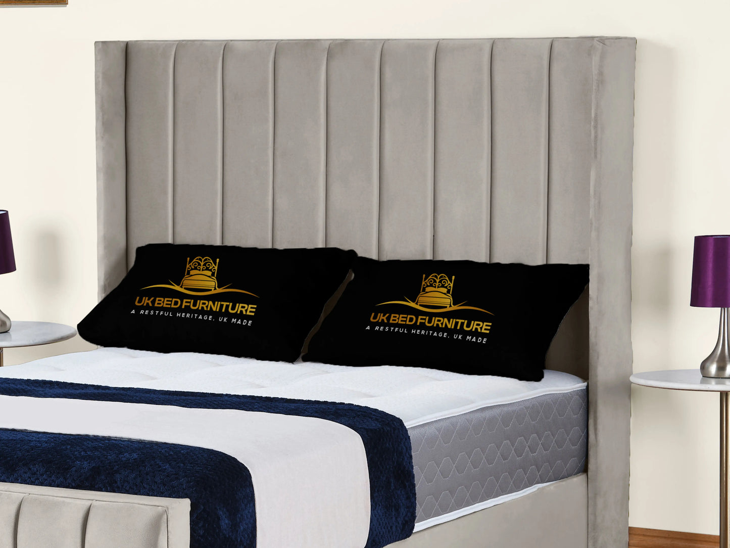 Empire Winged upholstered Bed