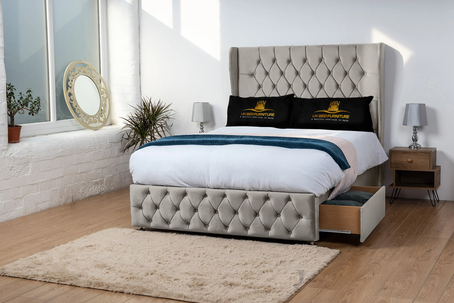 Luxor Wingback Divan Bed