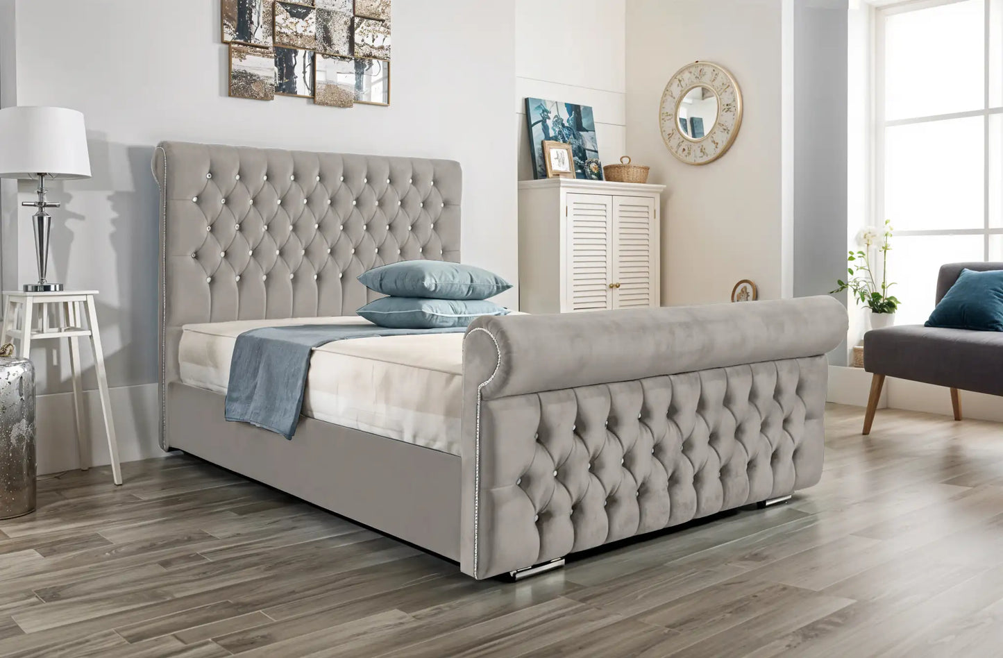 Arcade Sleigh Upholstered Bed