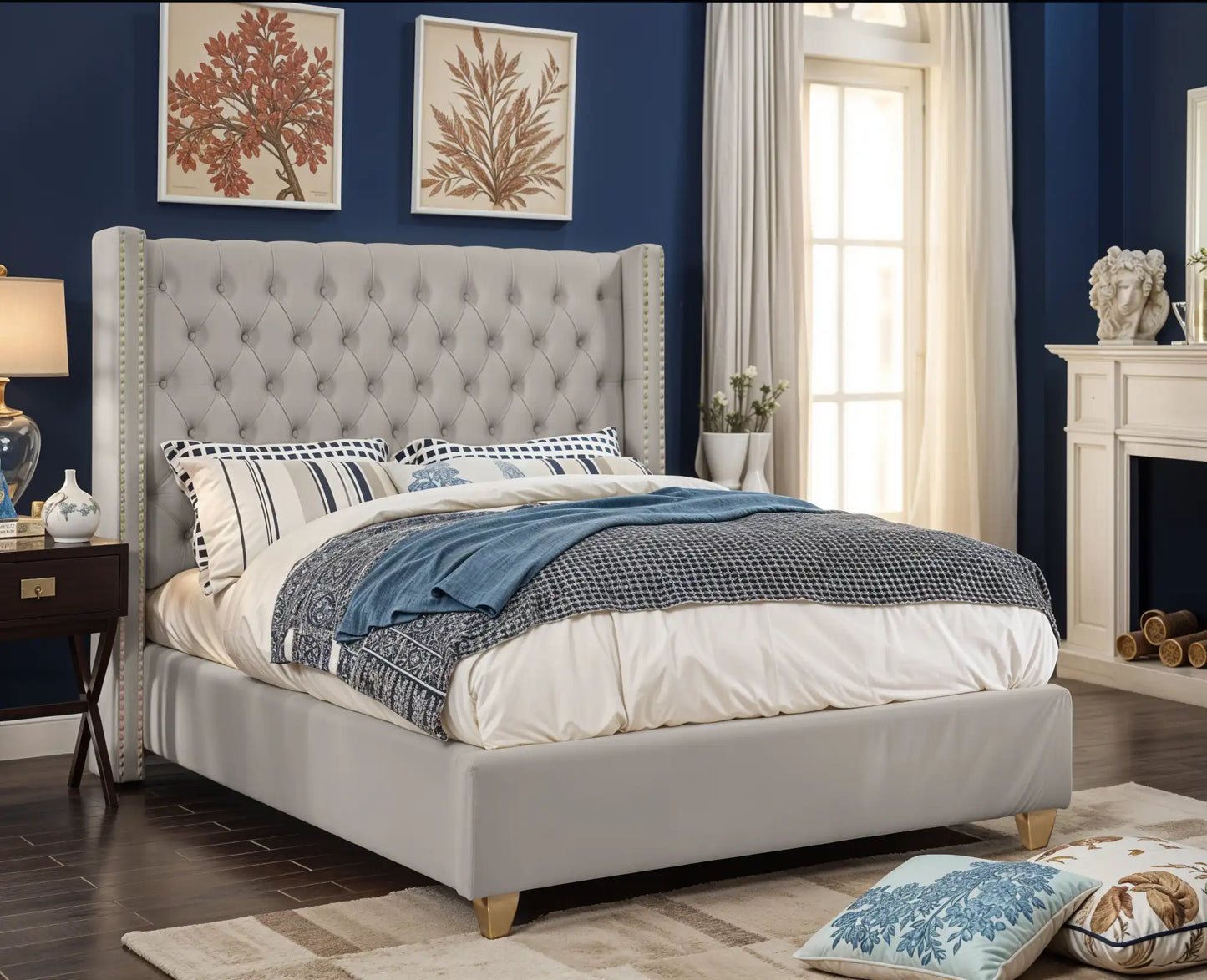 Designed Upholstered Bed