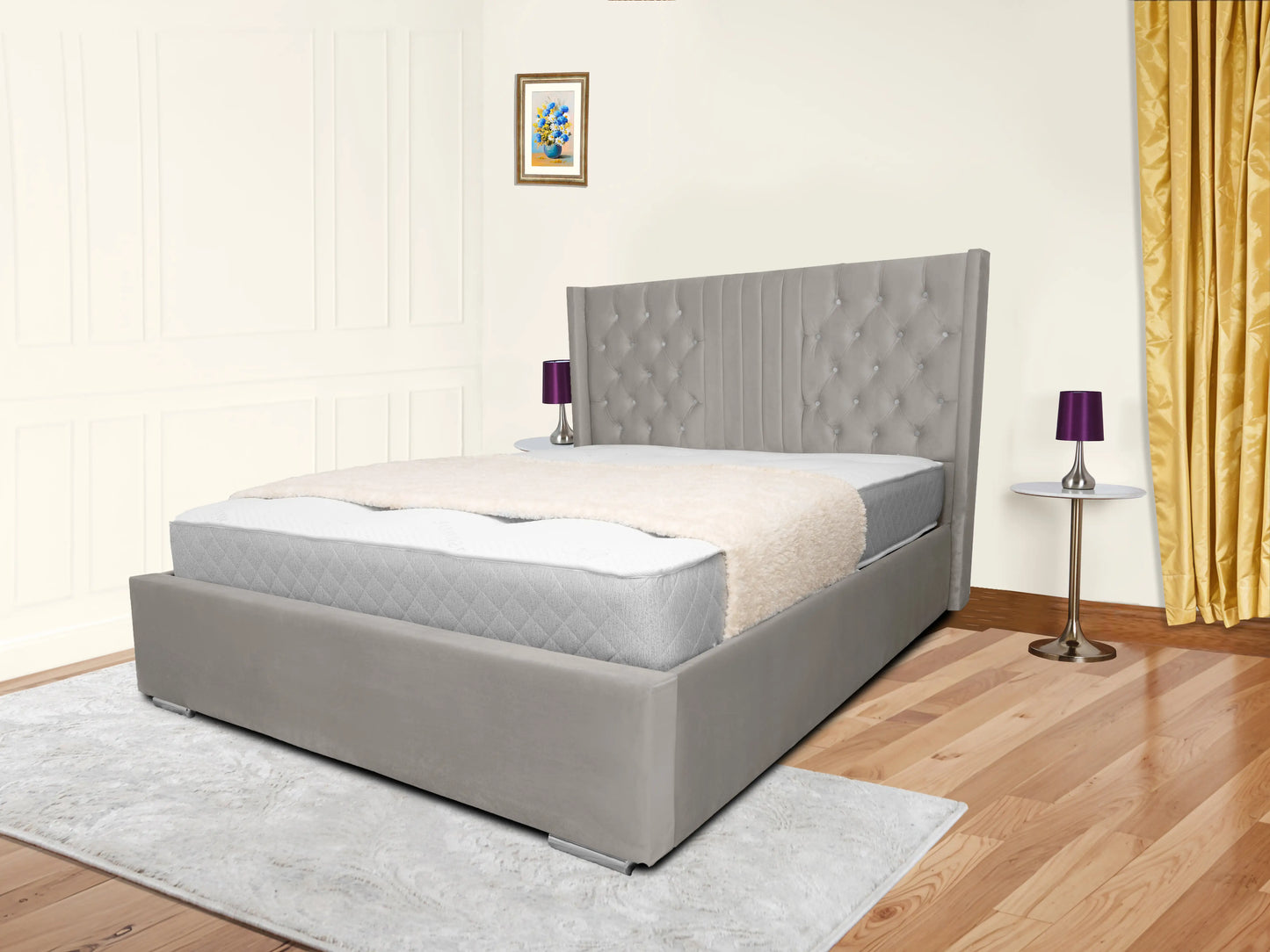 Middleton Winged Upholstered Bed
