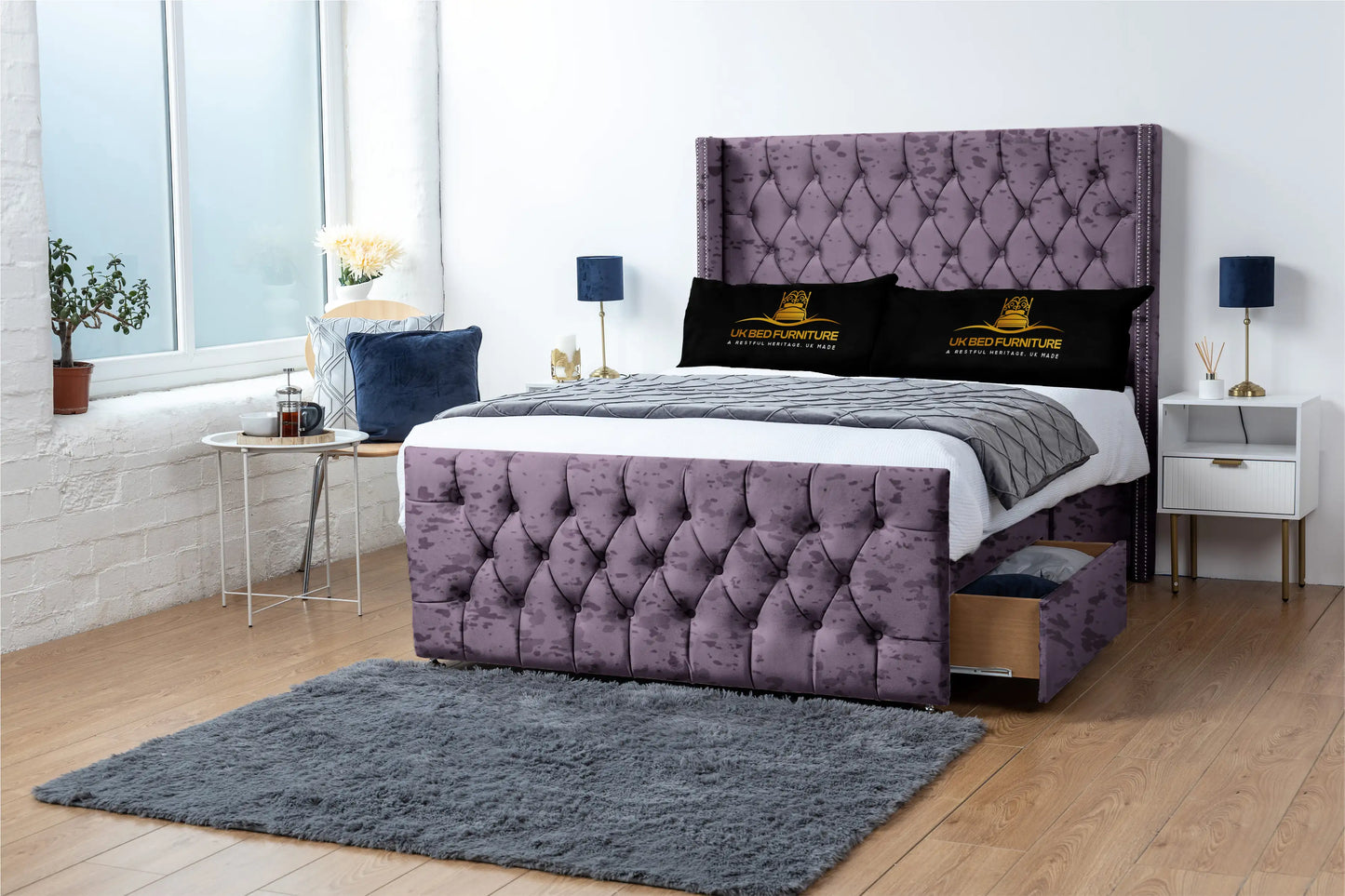 Emily Wingback Divan Bed