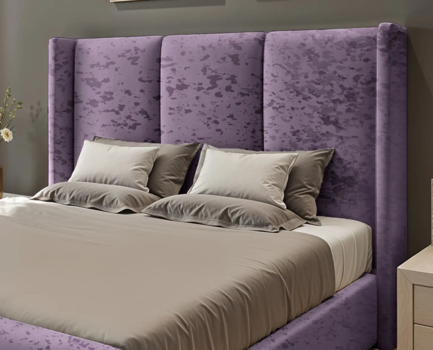 Miami winged Upholstered Bed
