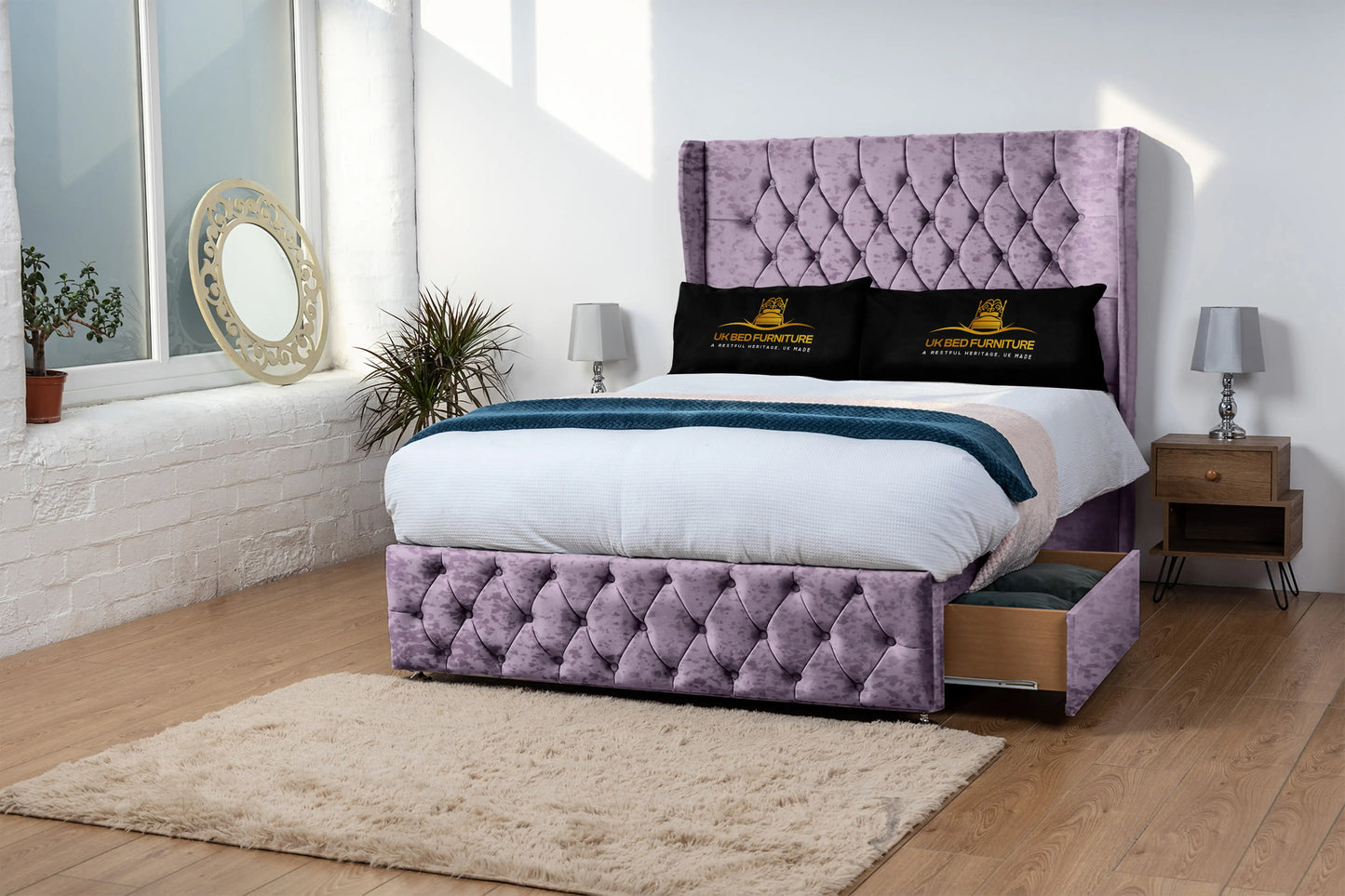 Luxor Wingback Divan Bed