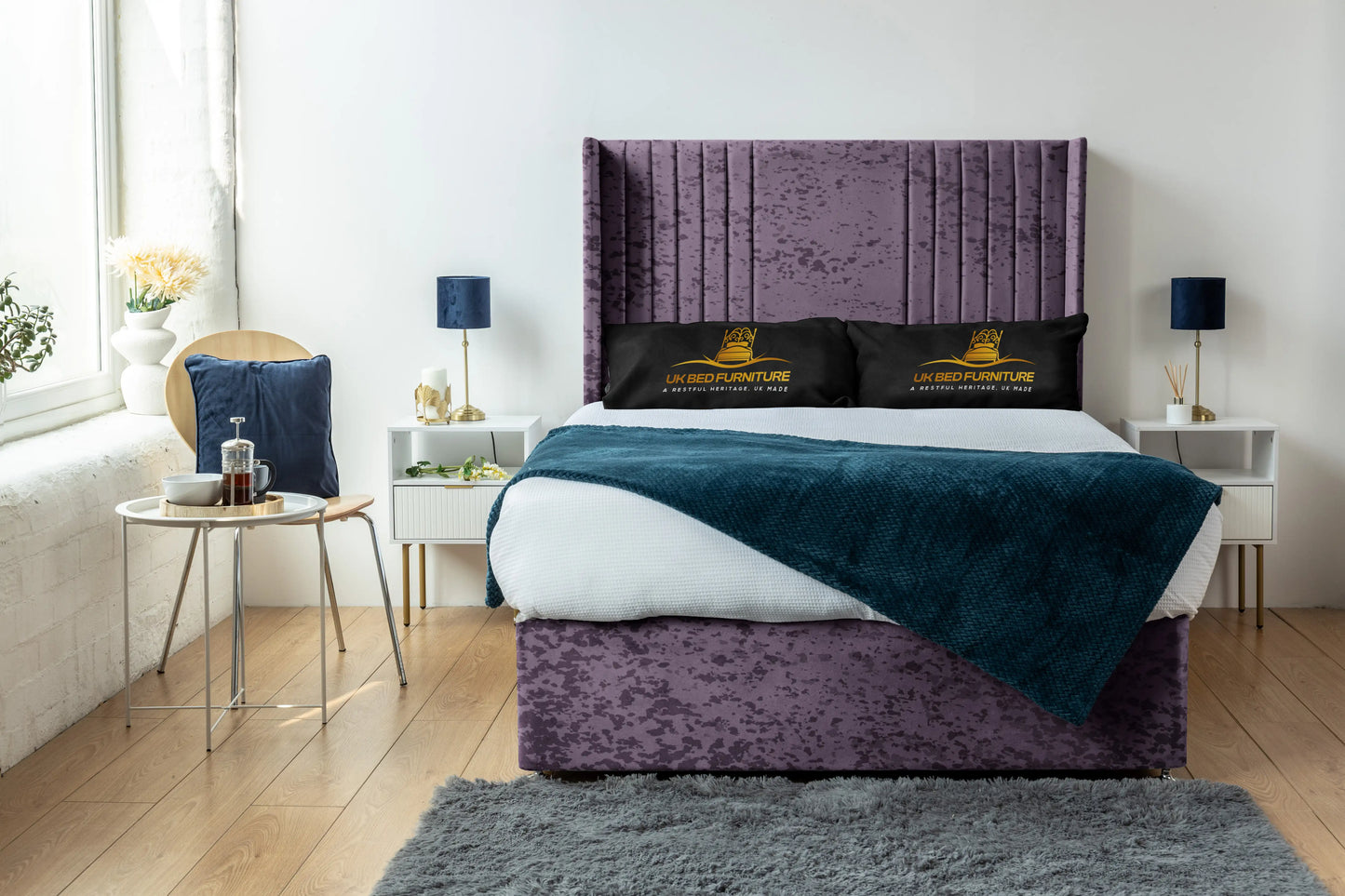 Skyline wingback Divan Bed