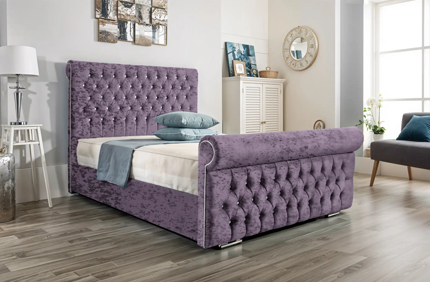 Arcade Sleigh Upholstered Bed