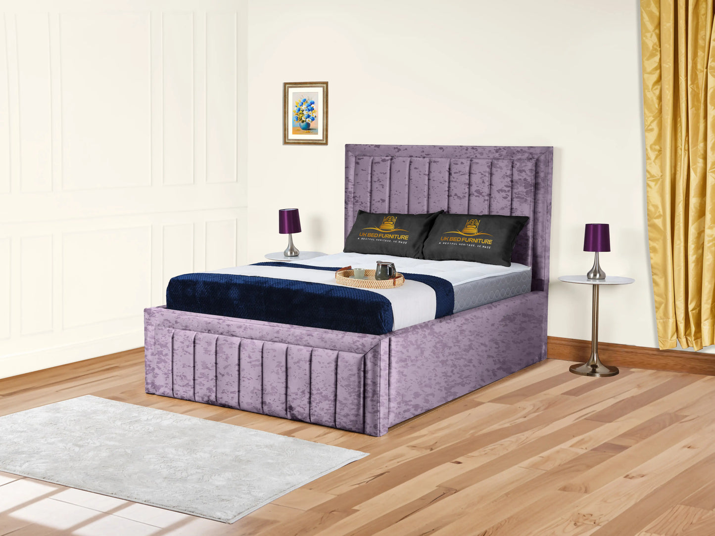 Grand panel Upholstered bed