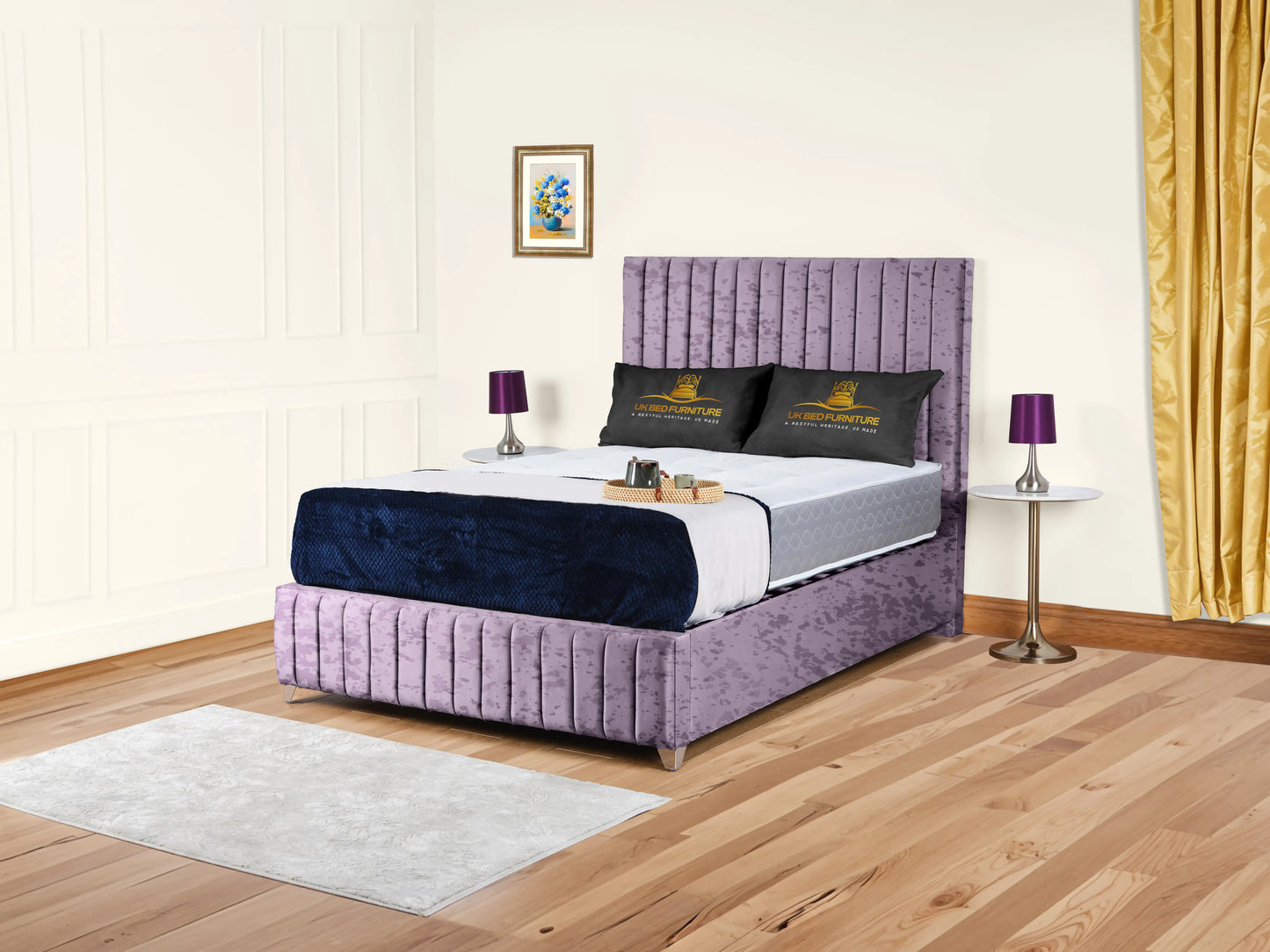 Milan upholstered bed