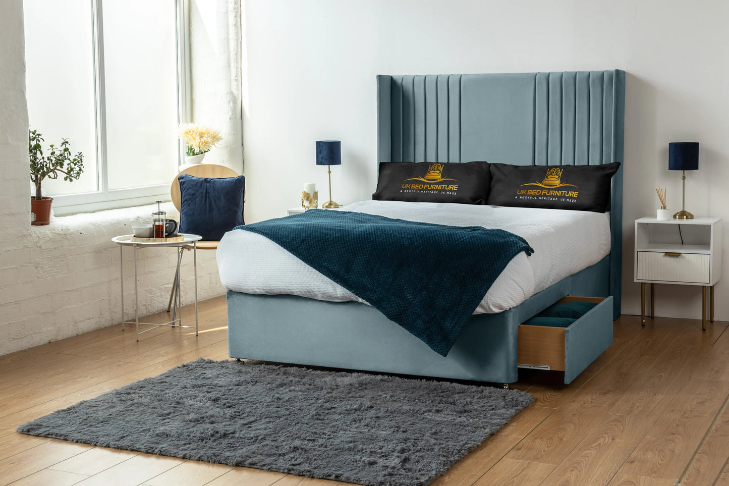 Skyline wingback Divan Bed
