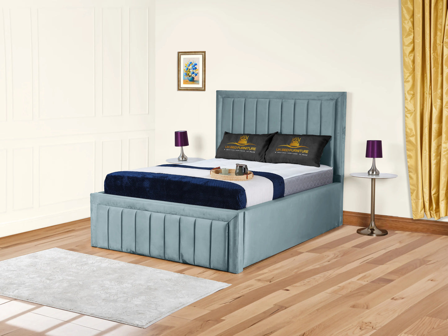 Grand panel Upholstered bed