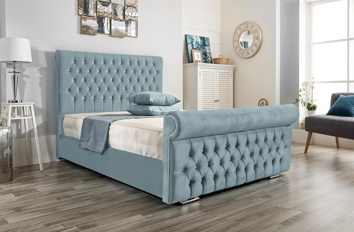 Arcade Sleigh Upholstered Bed