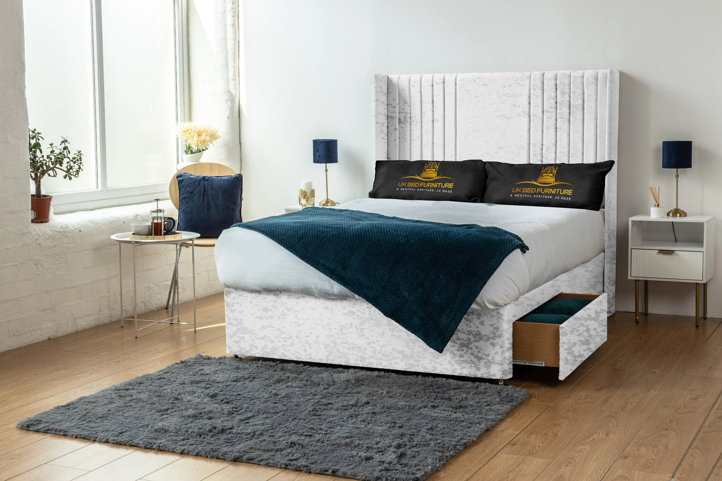 Skyline wingback Divan Bed