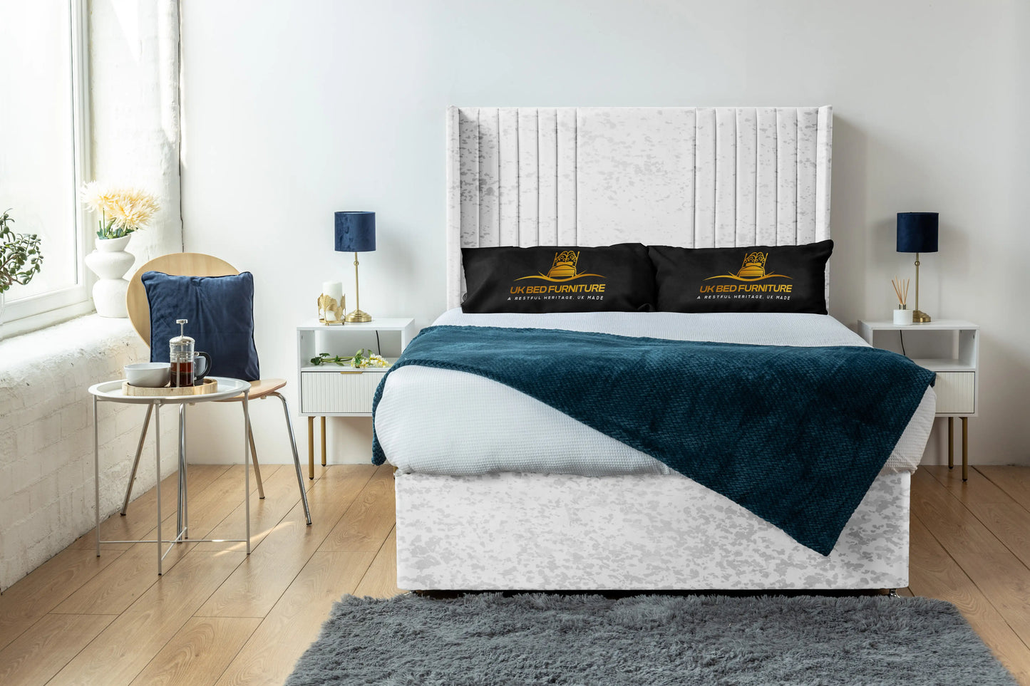 Skyline wingback Divan Bed